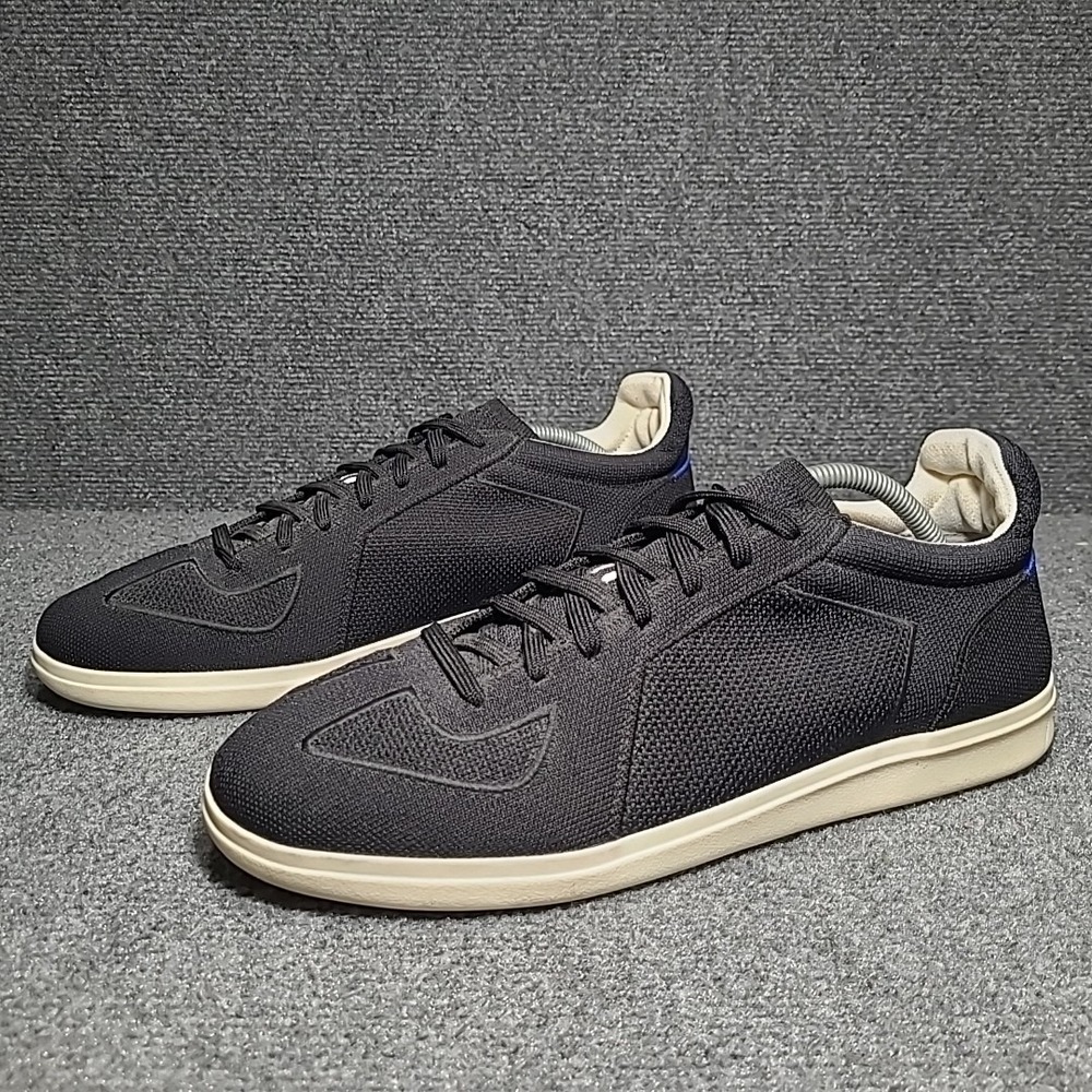 Rothy's The RS01 Lace Up Knit Men's Sneakers Black White US 12 / EU 46